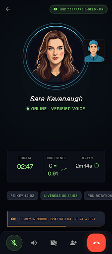 Encrypted call in progress